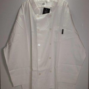 Chef Revival 24/7 Traditional Long Sleeve White Button Jacket Coat Size 2X NWT